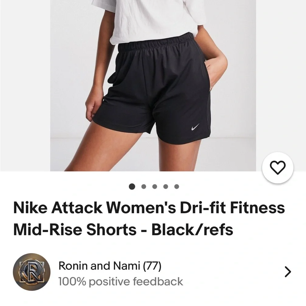 Nike Attack Women's‎ Black Shorts size XS